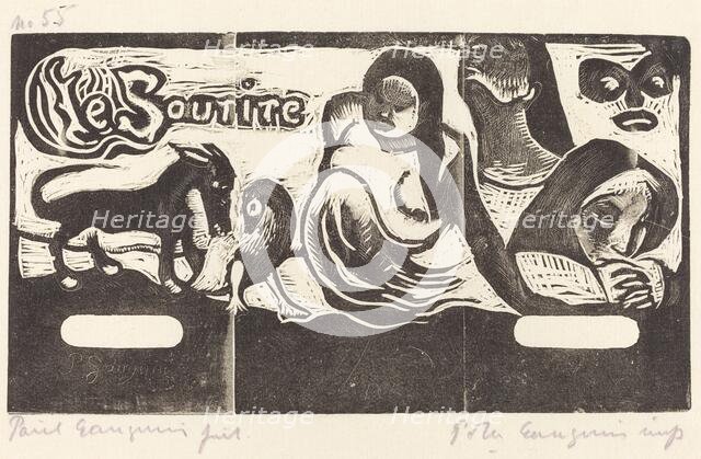 Title Page for "Le Sourire" (Titre du Sourire), in or after 1895. Creator: Paul Gauguin.