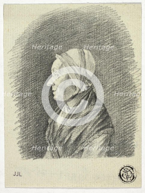 Profile of Old Woman in Cap, n.d. Creator: Pieter Gaal.
