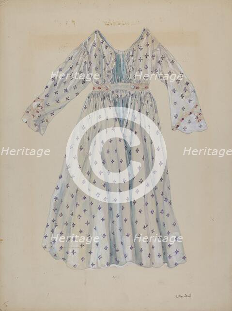 Doll's Dress, c. 1936. Creator: Lillian Stahl.
