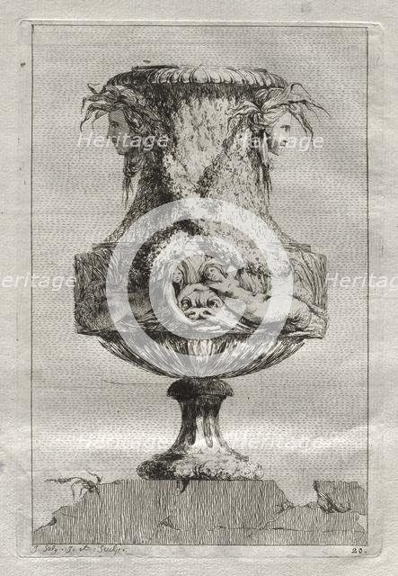 Suite of Vases: Plate 20, 1746. Creator: Jacques François Saly (French, 1717-1776).