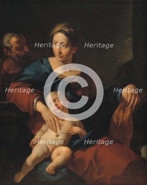 The Holy Family, 1712-1737. Creators: Giovanni Battista Tagliasacchi, Carlo Cignani, Francesco Polazzo.