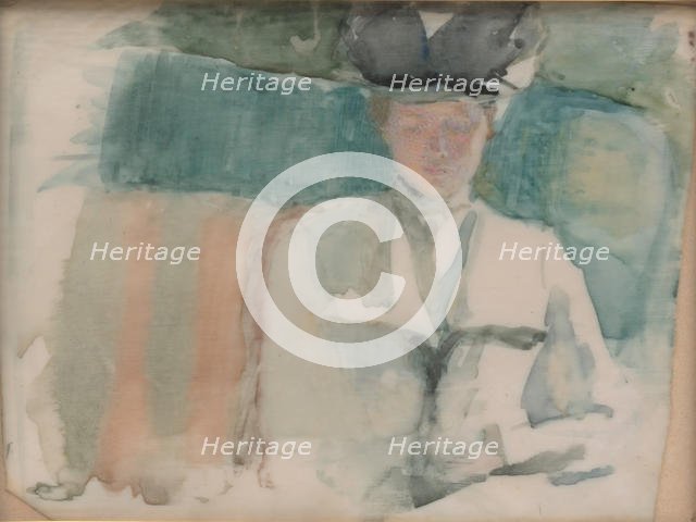 Portrait of a Lady, ca. 1898. Creator: Theodora W. Thayer.