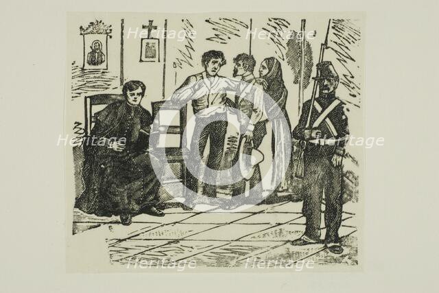 Corrido:The Death Room of a Sentenced Man, n.d. Creator: José Guadalupe Posada.