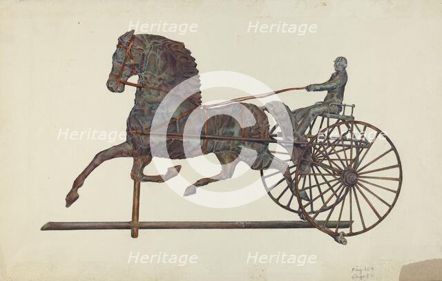 Copper Weather Vane, c. 1937. Creator: Victor F Muollo.