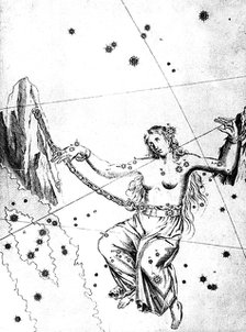 Constellation of Andromeda, 1723. Artist: Unknown