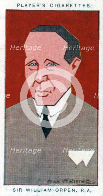 Sir William Orpen, British painter, 1926.Artist: Alick P F Ritchie