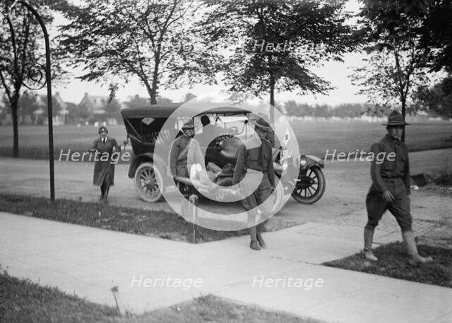 Red Cross Motor Corps - Groups, 1917. Creator: Harris & Ewing.
