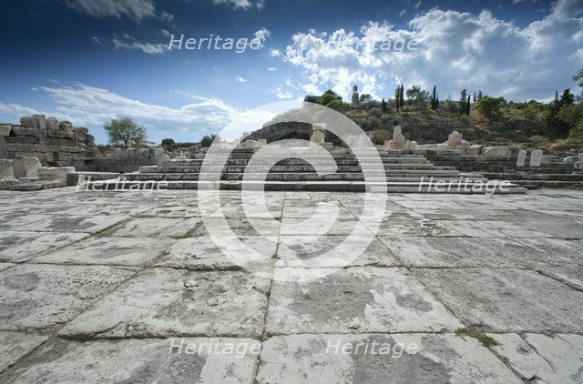 A Roman court in Eleusis, Greece. Artist: Samuel Magal