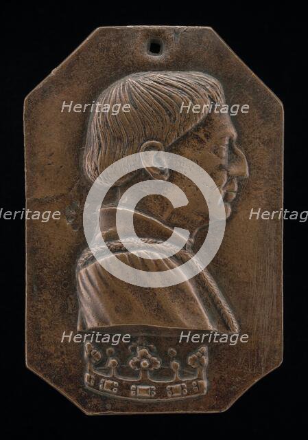 Alfonso V of Aragon, 1394-1458, King of Naples and Sicily 1443, probably 1449. Creator: Pisanello.