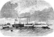 The Gun-Boat Flotilla, off Ryde, Isle of Wight, 1856.  Creator: Unknown.