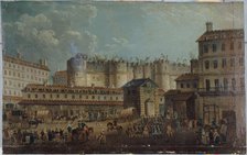 Demolition of the Bastille, July 17, 1789. Creator: Pierre-Antoine Demachy.