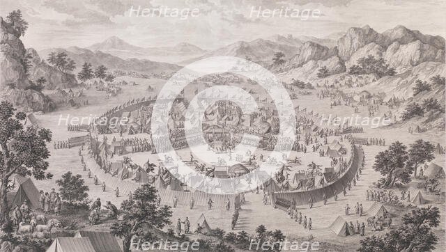 The Surrender of the Khan of Badakhsan, 1772. Creator: Pierre Philippe Choffard.