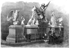 Iron figure castings by M. Ducel, of Paris, in the International Exhibition, 1862. Creator: Unknown.
