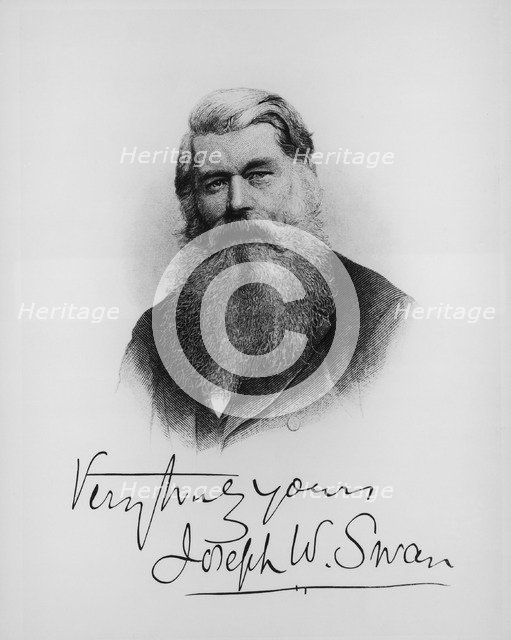 Sir Joseph Wilson Swan, scientist and inventor, c1900. Artist: Unknown