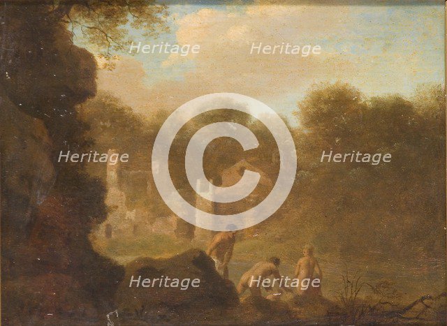 'Landscape with Nymphs bathing', 1606-1667. Artist: Cornelis van Poelenburgh.