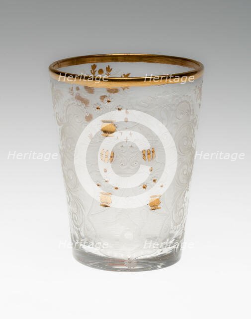 Beaker, Bohemia, c. 1740. Creator: Bohemia Glass.