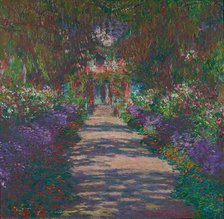 An avenue in Monet’s garden in Giverny, 1902. Creator: Claude Monet.