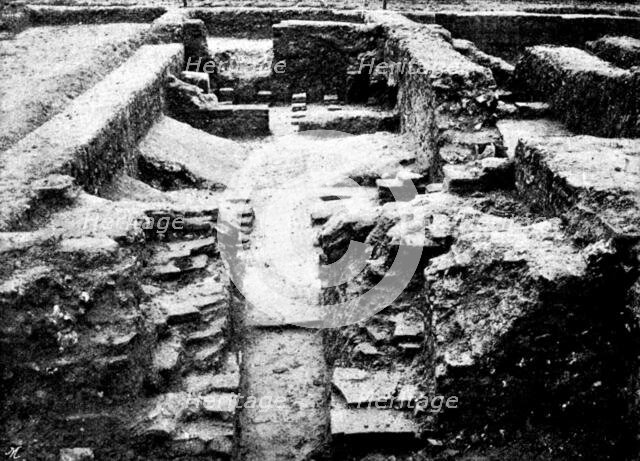 The Roman Villa recently discovered at Darenth, Kent: remains of hypocausts..., 1895. Creator: Ernest Christopher Youens.