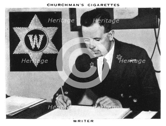 Writer, 1937.Artist: WA & AC Churchman