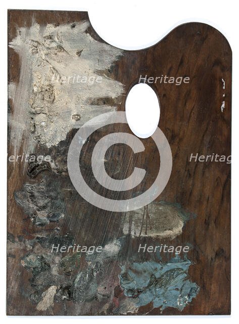 Palette with colours of Ary Sheffer. Creator: Unknown.