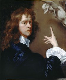 Self-Portrait, c1640-1650. Artist: Robert Walker.