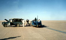 Bluebird CN7 World Land Speed Record attempt, Lake Eyre, Australia, 1964. Creator: Unknown.