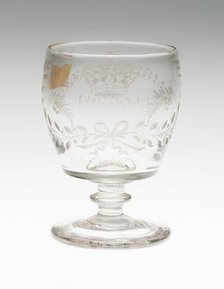 Goblet Commemorating Queen Caroline, England, c. 1820. Creator: Unknown.