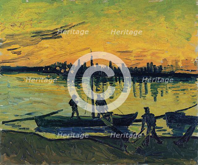 The Stevedores in Arles, 1888. Creator: Vincent van Gogh.