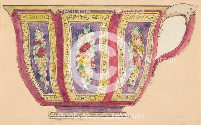 Design for a cup, 19th century. Creator: Anon.