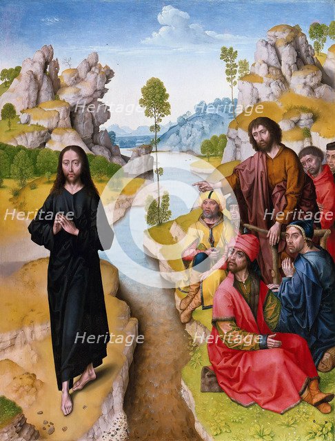 Saint John the Baptist preaching, 15th century. Artist: Bouts, Dirk, (Workshop)  