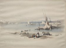Port of Tyre, 1839. Creator: David Roberts (British, 1796-1864).
