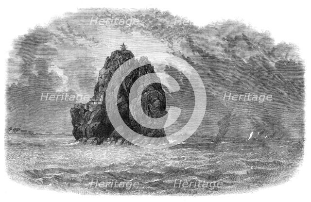 Views in China: the Little Orphan Rock, on the River Yang-Tze-Kiang, 1864. Creator: Unknown.