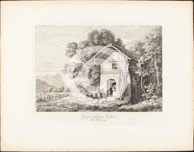 Gegend bei Aichen bei Salzburg (The Region near Aichen near Salzburg), 1830. Creator: Ludwig Richter.