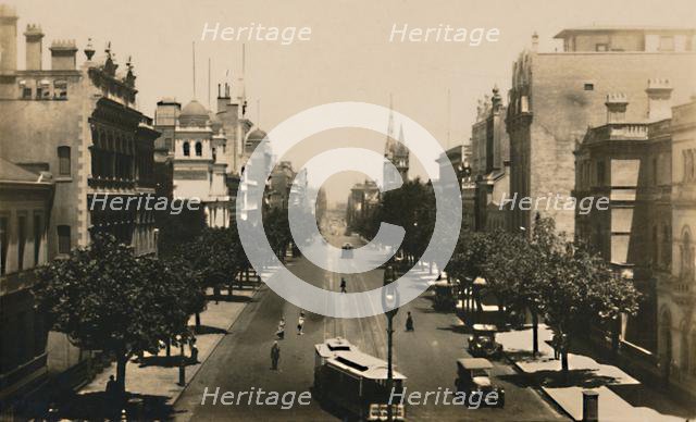 Collins Street, Melbourne, Australia, c1920s. Creator: Unknown.