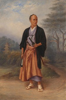 Japanese Man, ca. 1893. Creator: Antonio Zeno Shindler.