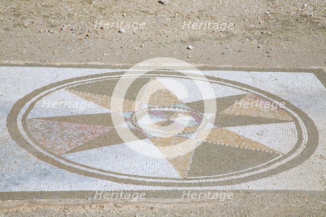 The mosaic floor of House II in the Roman city of Emporiae, Empuries, Spain, 2007. Artist: Samuel Magal