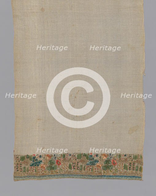 Towel or Napkin, Turkey, 19th century. Creator: Unknown.
