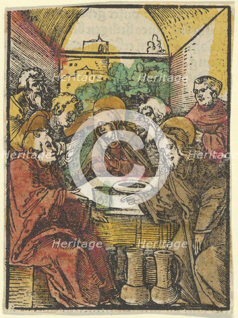 The Wedding at Cana, from Das Plenarium, 1517. Creator: Hans Schäufelein the Elder.