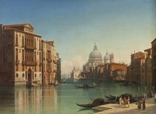 View of Canal Grande in Venice, 1860. Creator: Gustav Wilhelm Palm.