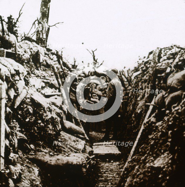 Front line at Bonneuil, France, c1914-c1918. Artist: Unknown.