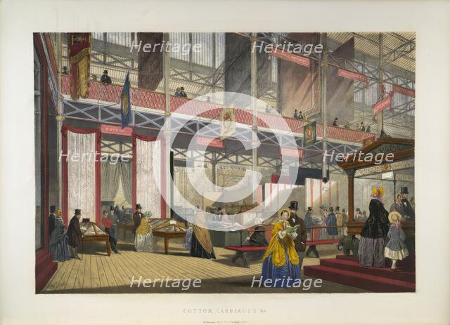 Cotton, carriages, 1854. Creator: Joseph Nash.