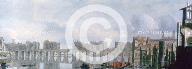 'London Bridge', 1630. Artist: Claude Jongh