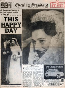 Marriage of Princess Alexandra and Angus Ogilvy, 24 April 1963. Artist: Unknown