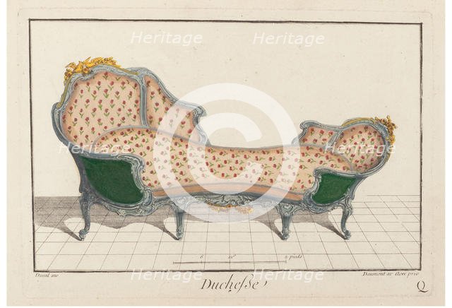 Duchesse. Nouvelle Iconologie Historique ou Attributes Hierogliphyques, c.1768. Creator: Delafosse, Jean-Charles (1734-1789).
