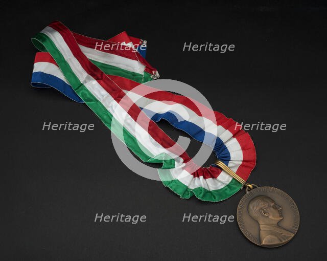 Caproni 33 commemorative medal, ca. 1968. Creator: Unknown.