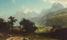 Lake Lucerne, 1858. Creator: Albert Bierstadt.