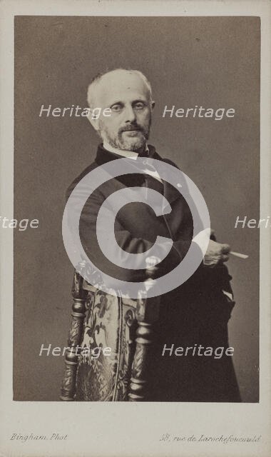 Portrait of the painter Henri Lehmann (1814-1882), ca 1860. Creator: Bingham, Robert Jefferson (1824-1870).