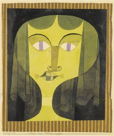 Portrait of a violet-eyed woman. Artist: Klee, Paul (1879-1940)