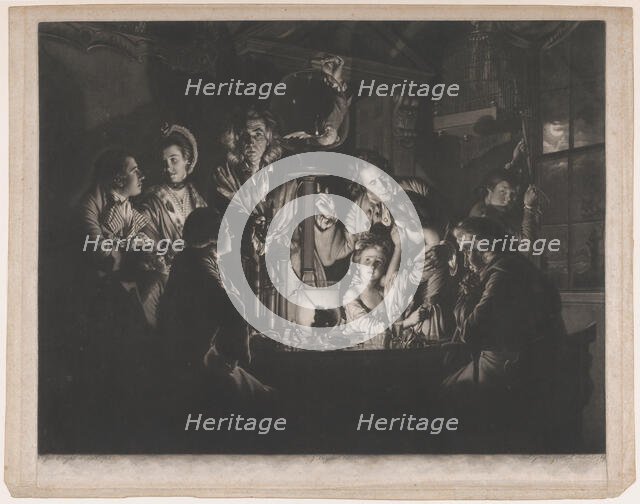 A Philosopher Shewing an Experiment on the Air Pump, 1769. Creator: Valentine Green.