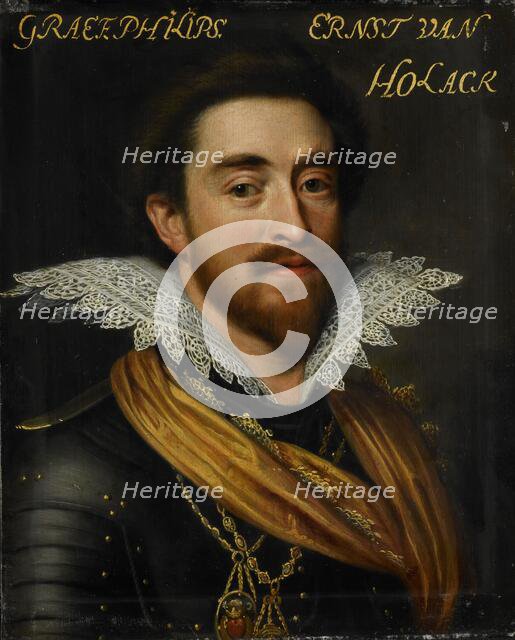 Portrait of Philip Ernst (1585-1629), Count of Hohenlohe zu Langenburg, c.1609-c.1633. Creator: Workshop of Jan Antonisz van Ravesteyn.